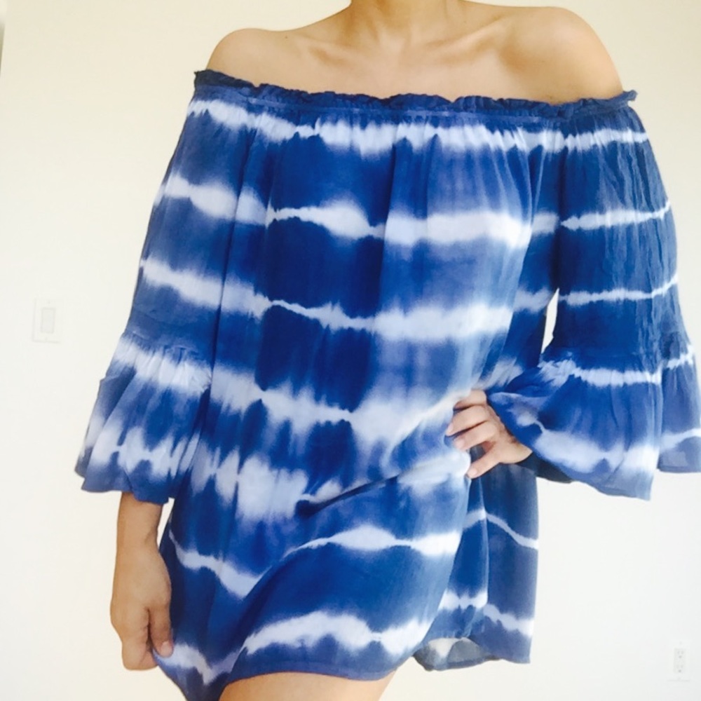 Tie dye ocean blue Tunic top ! Large